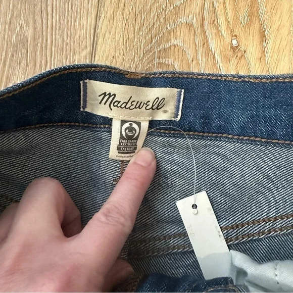 Madewell Baggy Straight Women's Medium Wash Denim Jeans Size 28 NWT - Picture 10 of 11